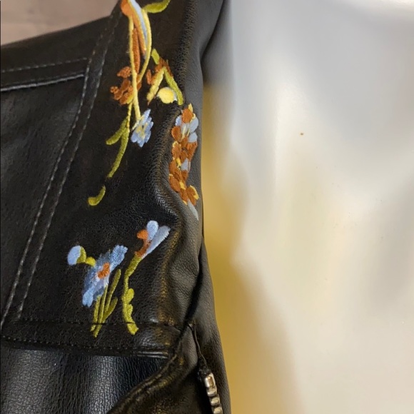 Faux leather embroidered rockstar jacket - Picture 7 of 13